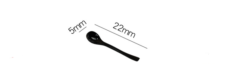 ช้อนกาแฟจิ๋วสีฟ้าทำจากพลาสติกเกรดเอช้อนจำลองของจิ๋วเสมือนจริงเหมาะสำหรับนักปั้นอาหารจิ๋วและนักสะสมของจิ๋วโดยเฉพาะ