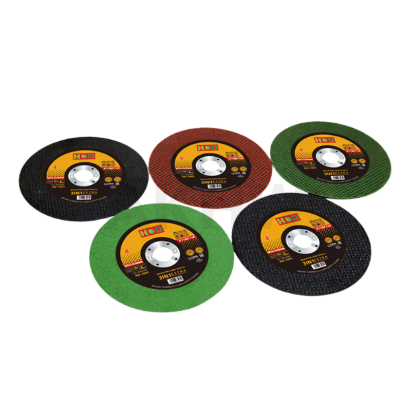 ใบตัดเหล็กบาง 4" ยี่ห้อ HD สำหรับตัดเหล็ก/สแตนเลส ตัดคม ตัดทน คุ้มค่า (ขนาด107x1.2x16mm) [ขายเป็นแพ็ค25ใบ/กล่อง100ใบ]