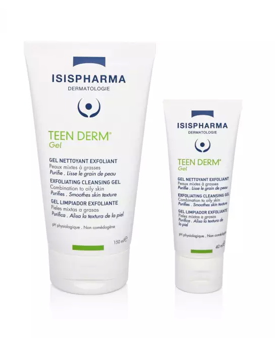 ISISPHARMA TEEN DERM GEL เจลล้างหน้าสำหรับผู้ที่เป็นสิวอุดตันหรือสิวอักเสบที่รุนแรงถึงปานกลาง