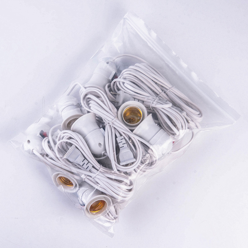 ชุดสายไฟพร้อมขั้วไฟเกลียว E27 มีสวิทช์ปิดเปิด ความยาว 5 เมตร [ขายส่ง ราคาถูก]