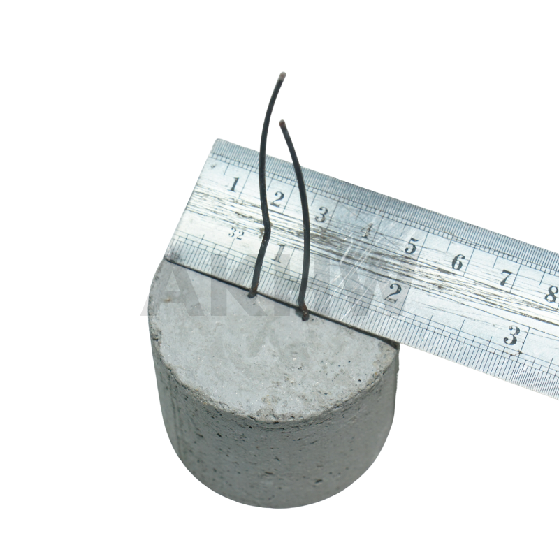 (แพ็ค10ลูก) ลูกปูนหนุนเหล็กแบบกลม ขนาด 2.5/5 cm สำหรับรองเหล็กคาน เหล็กเสา เหล็กไวร์เมช [แพ็ค10ลูก]