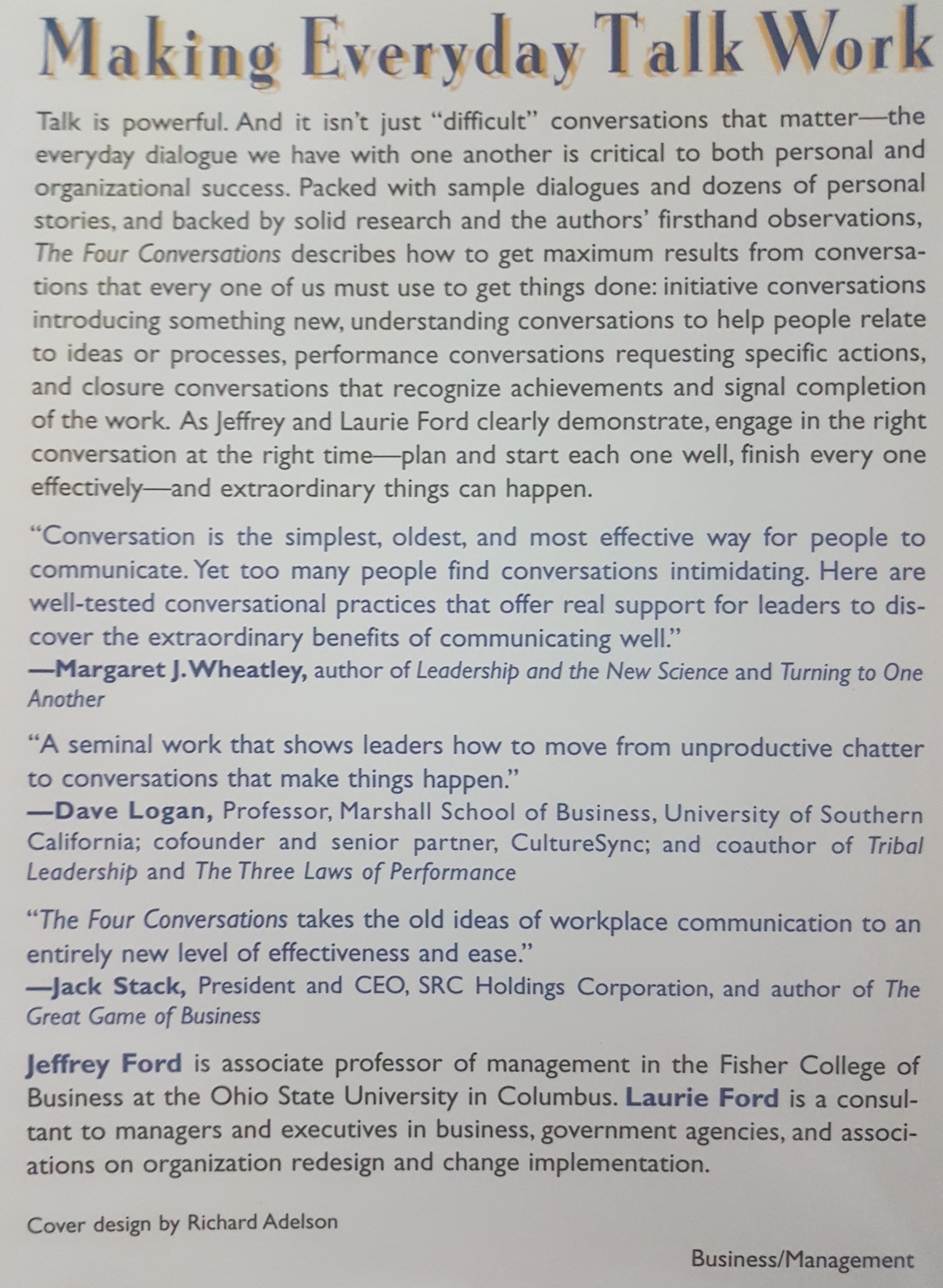 The four conversation Daily Communication That Gets results