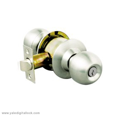 กุญแจลูกบิด/Yale/กลมด้าน/VCA5127US32D