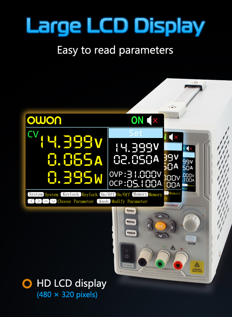 OWON P4305 Programmable Lab DC Power Supply- 30V 5A