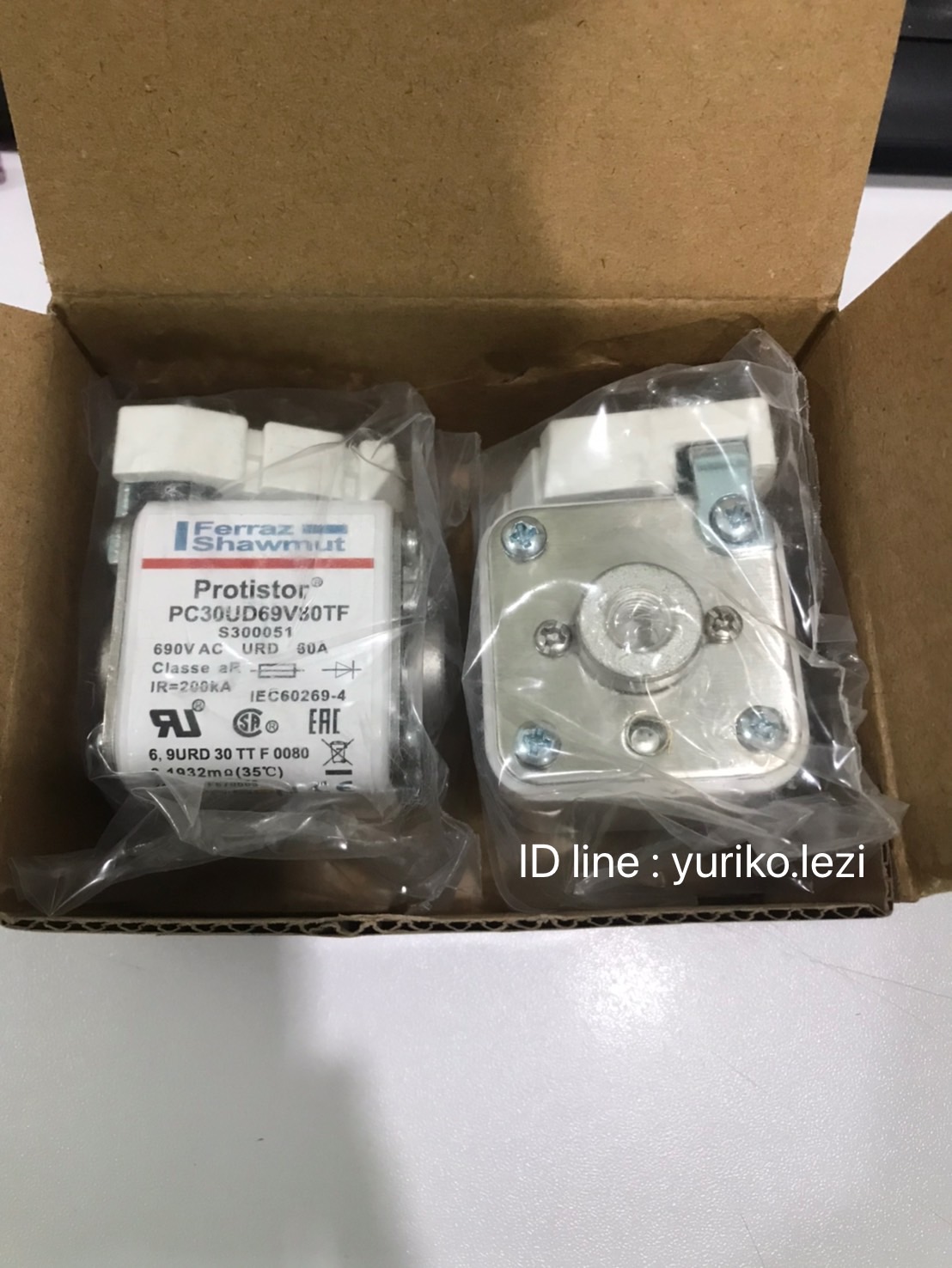 Ferraz Shawmut Protistor S300051 690V 80A S/N 17F670008