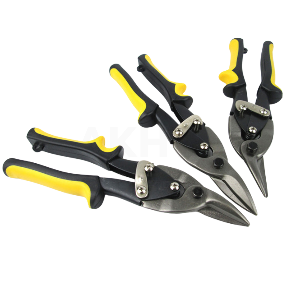 กรรไกรตัดแผ่นโลหะ 10" KingsMan สำหรับตัดแผ่นสังกะสี เมทีลชีท ซีลาย [ขายปลีกส่ง ราคาถูก]