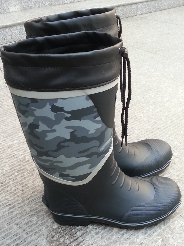 รองเท้าบูท เซฟตี้ หัวเหล็ก (ลายพราง สีเทา)