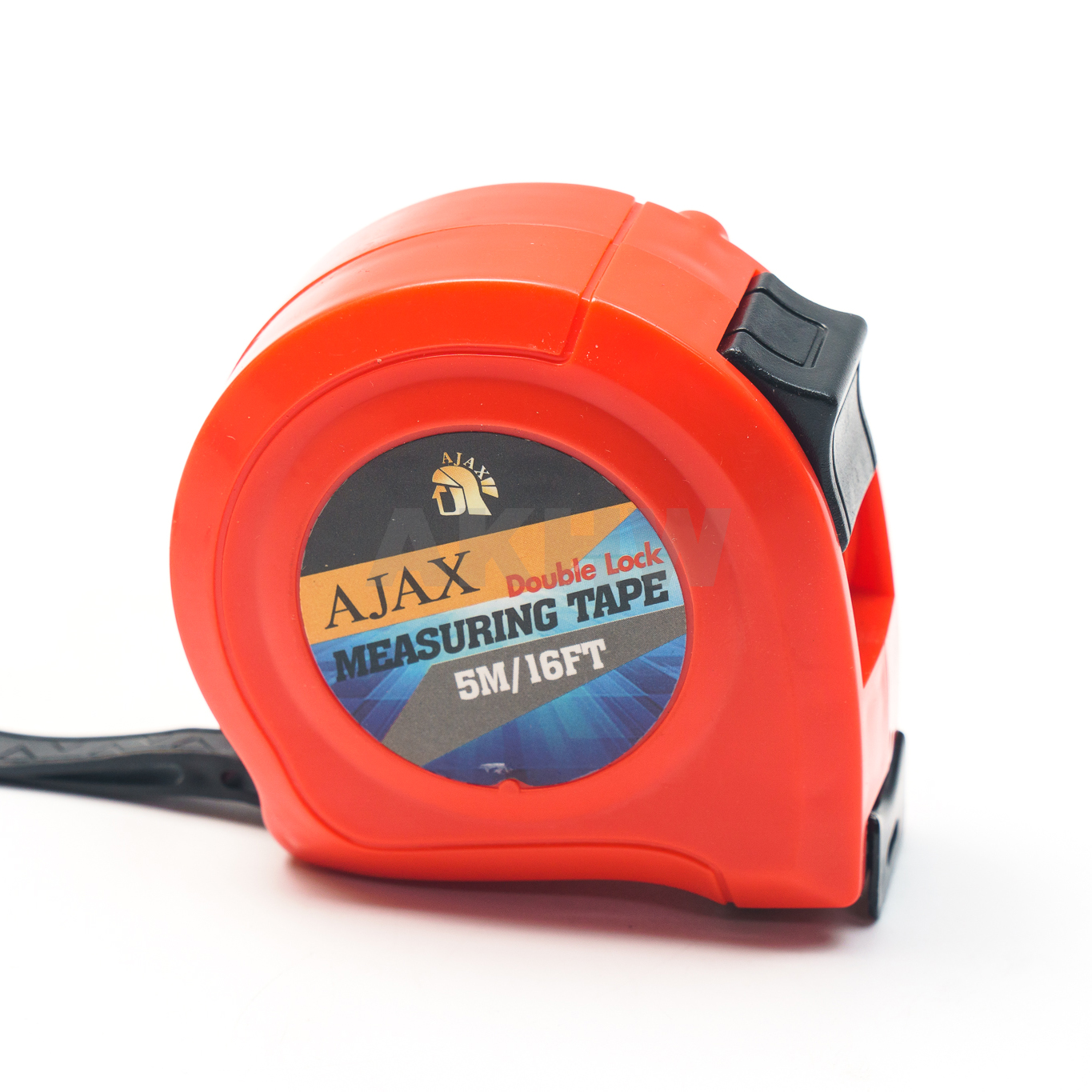 ตลับเมตร 5 เมตร รุ่นดับเบิ้ลล็อค (AJAX) แข็งแรง ทนทาน มีระบบล็อคสายวัดอัตโนมัติ