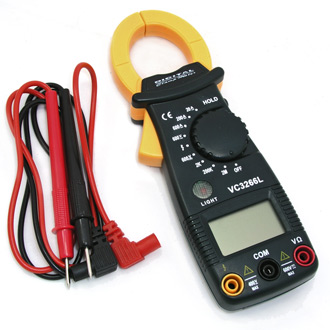 LCD Digital Clamp Multimeter AC DC Volt Voltage Amp Ohm Electronic Tester Meter