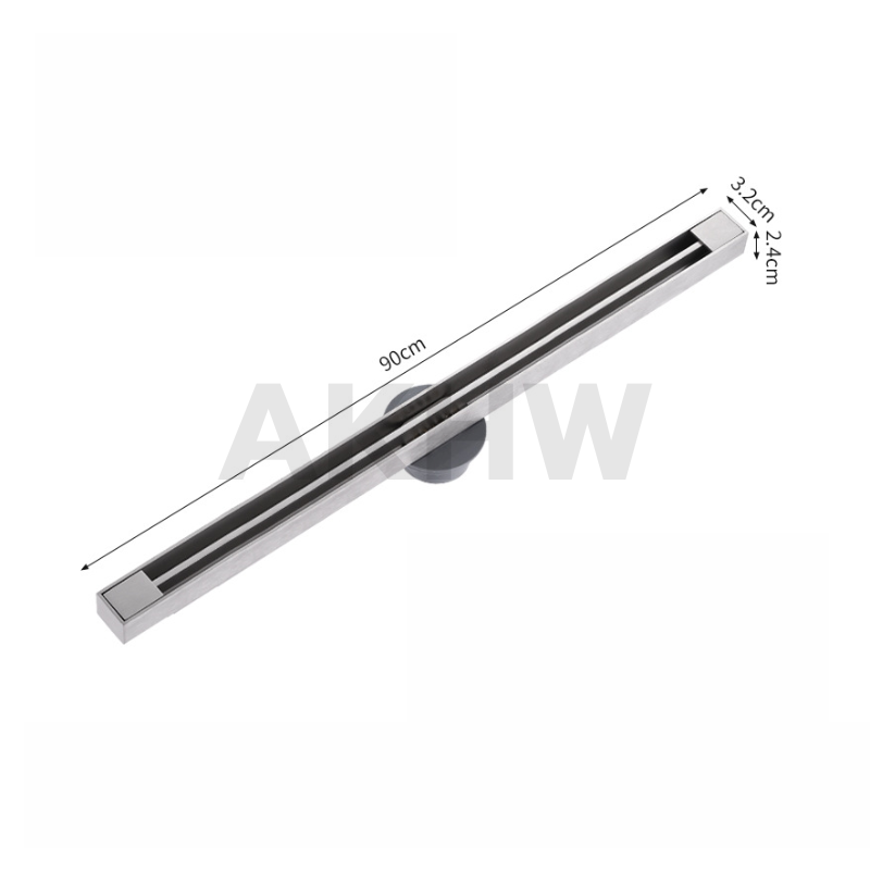 ตะแกรงน้ำทิ้งแบบยาว ลายเส้น KingsMan ความกว้าง 3.2cm วัสดุสแตนเลสหนา SUS304 ทนทาน ไม่เป็นสนิม [ขายปลีก/ส่ง]