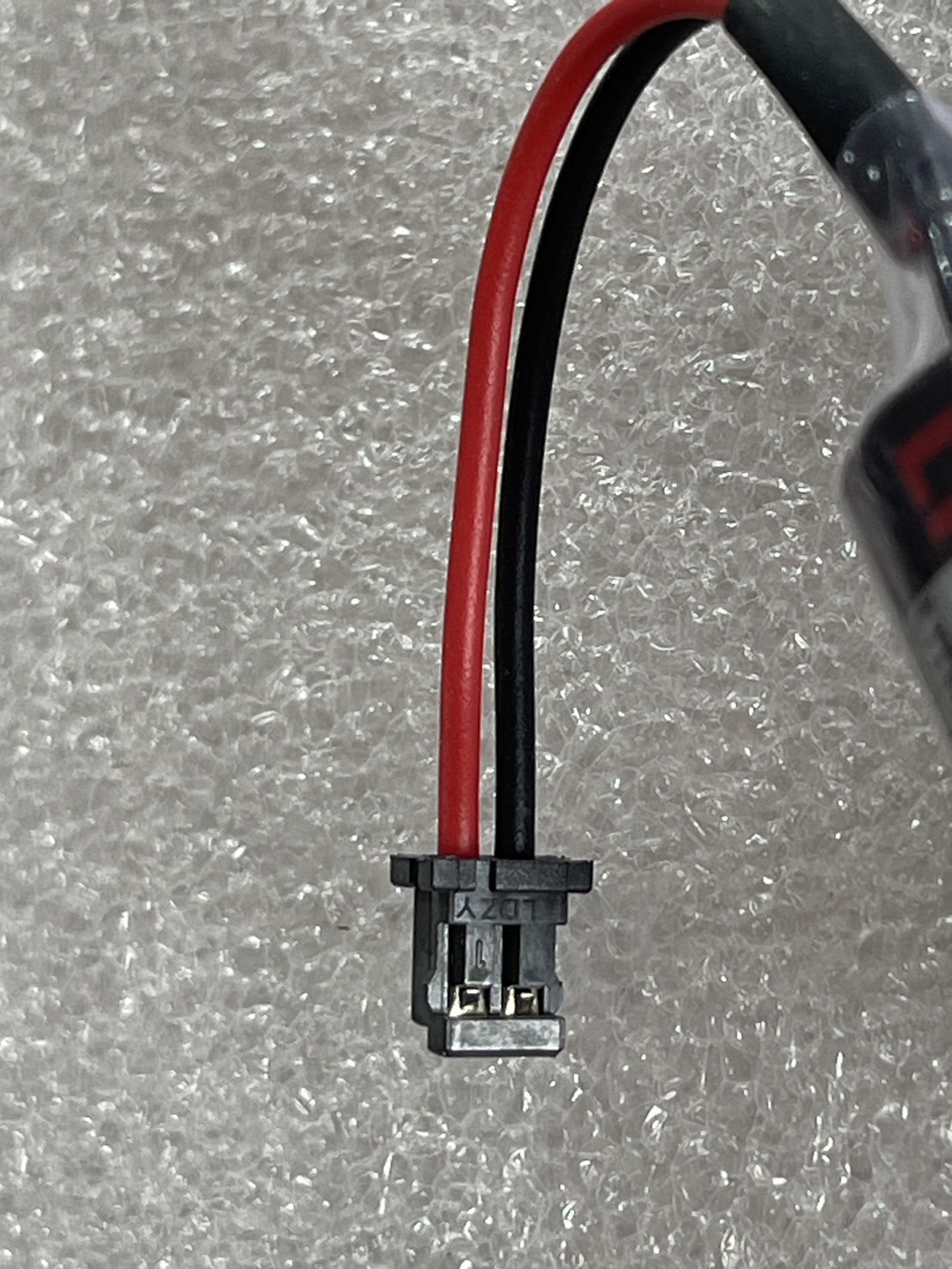 ER3V/3.6V Toshiba Black Connector แจ๊ดดำ2P 黑色插头