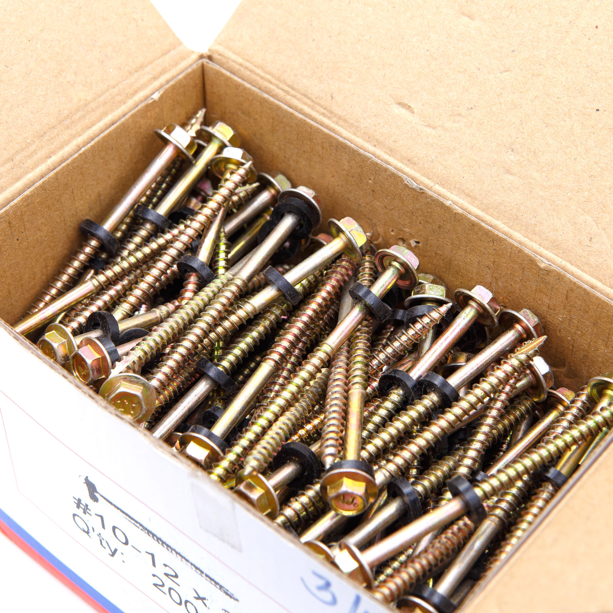 น๊อตไม้ปลายแหลม หรือ สกรูหัวบล็อคยิงไม้(สกรูลอนคู่แปไม้) (100ตัว/แพ็ค) [ขายปลีก/ส่ง ราคาถูก]