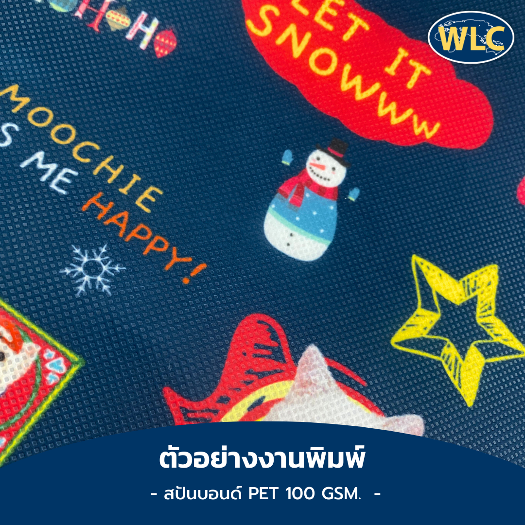 สปันบอน PET100GSM ขาว