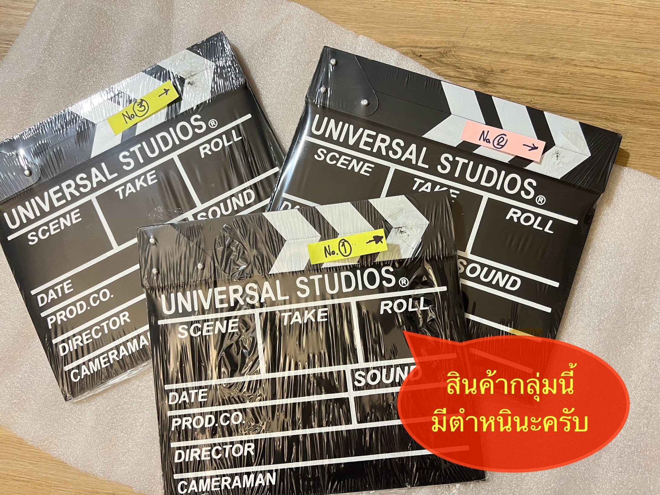 สเลท ฟิล์ม slate film (Clapboard) สีดำ ขนาด 27x30 cm. ***เป็นสินค้ามีตำหนิ***