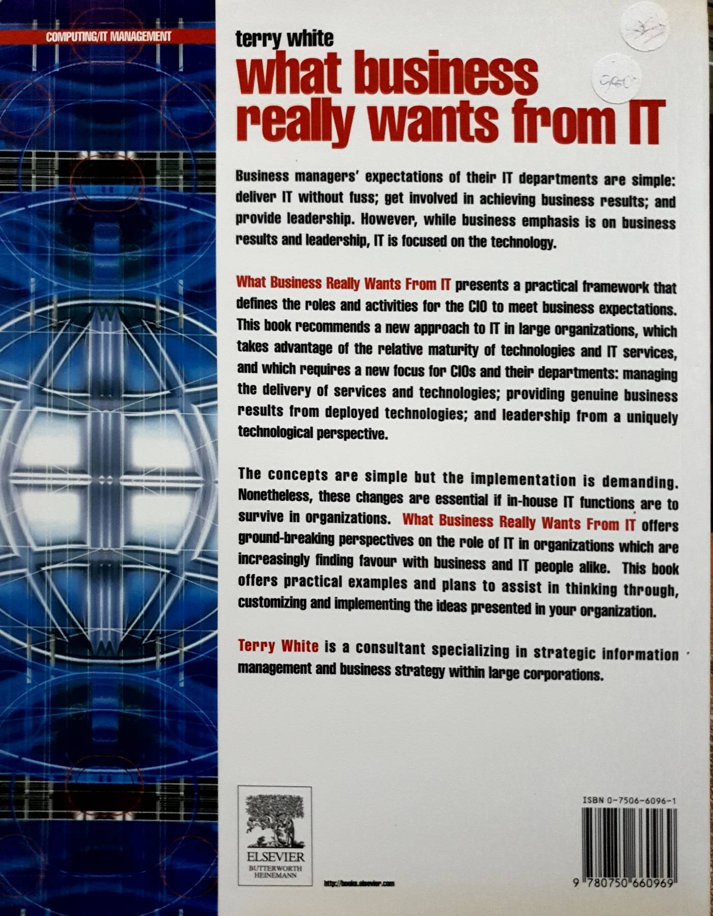 What Business Really Wants from IT (The Computer Weekly Professional Series) : Terry White