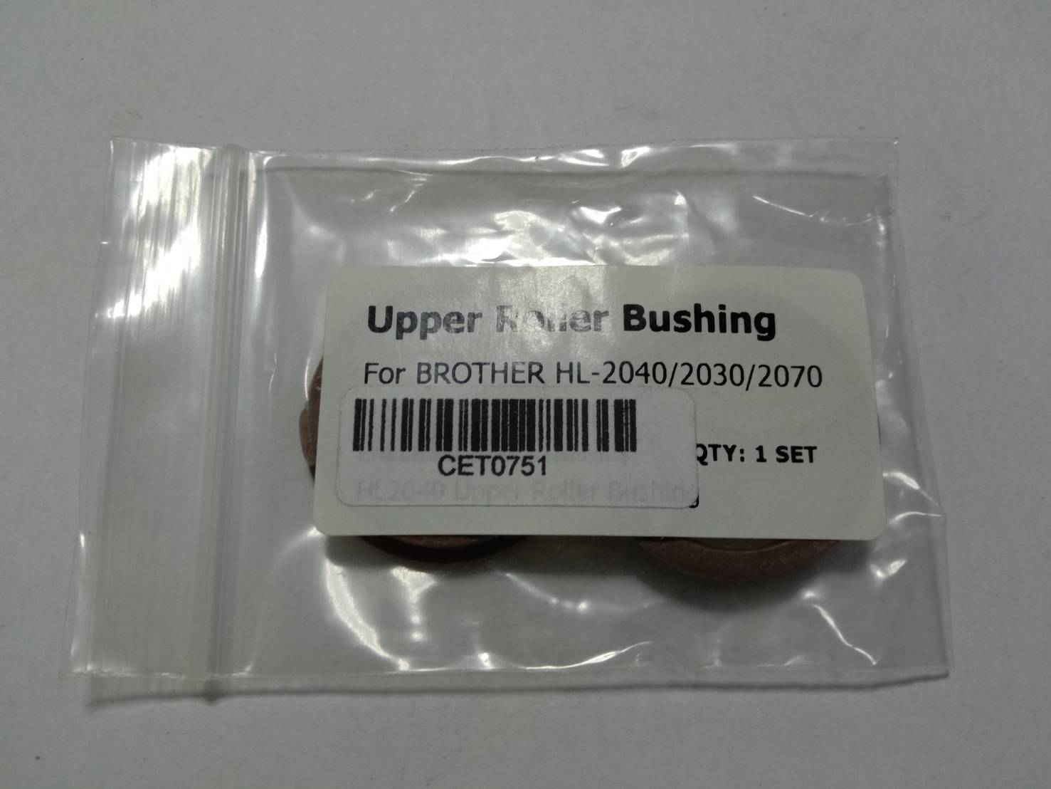 BROTHER CET0751 บูชลูกฮีต หรือบูชปลอกความร้อน BUSHING UPPER ROLLER FOR BROTHER HL-2030/2040/2050/2070/DCP7010/7020/7MFC7220/7420 300 กรัม