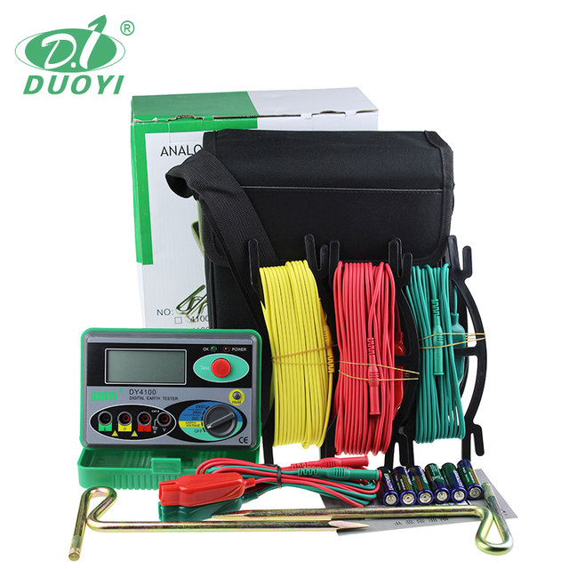 DY4100 , DUOYI เครื่องทดสอบความต้านทานดินแบบดิจิตอล Digital Ground Resistance Tester/ ราคาประหยัด