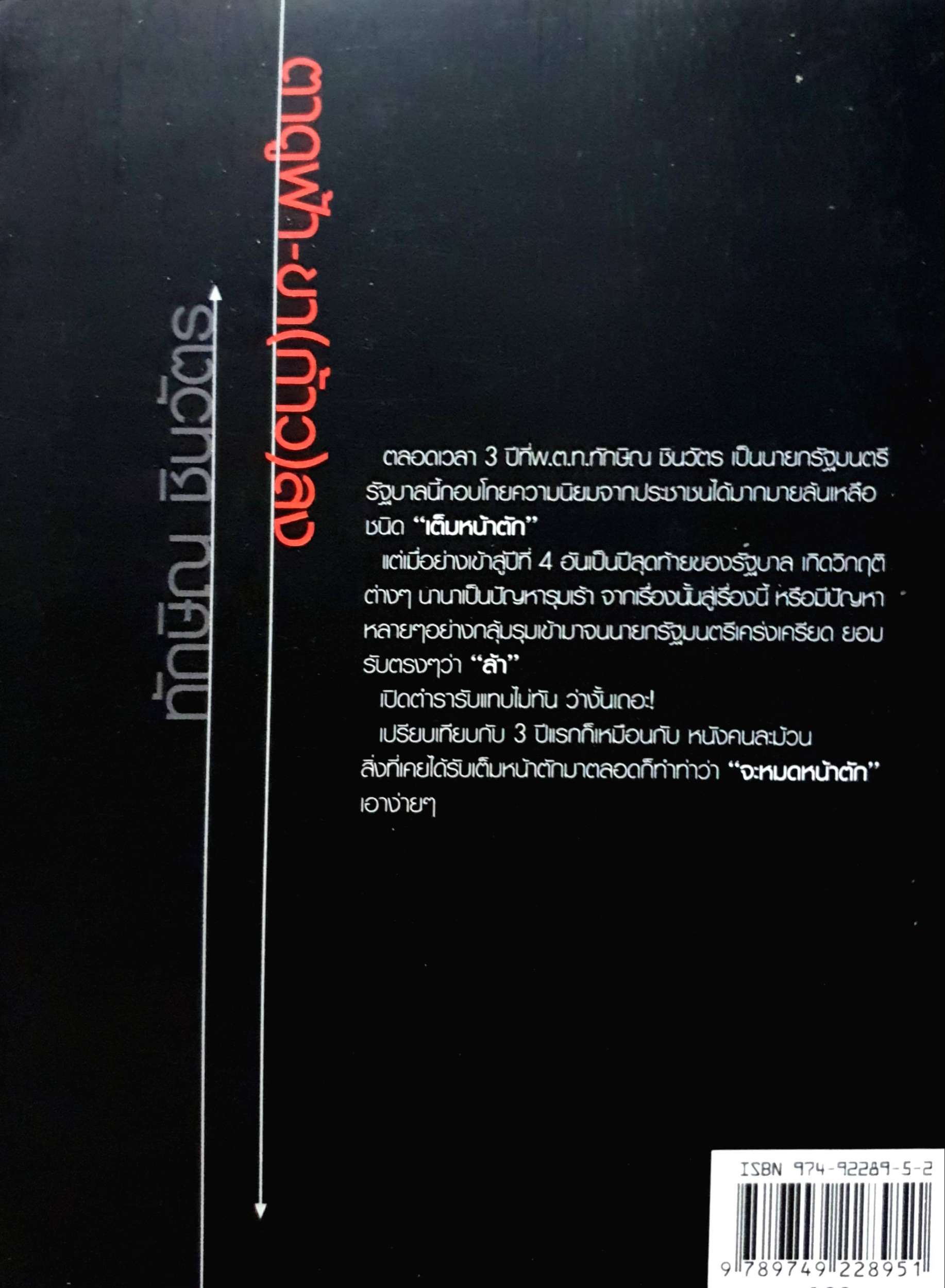 ทักษิณ ชินวัตร ตาดูฟ้า-ขา(ก้าว)ลง : ทัศนัย ลานทอง