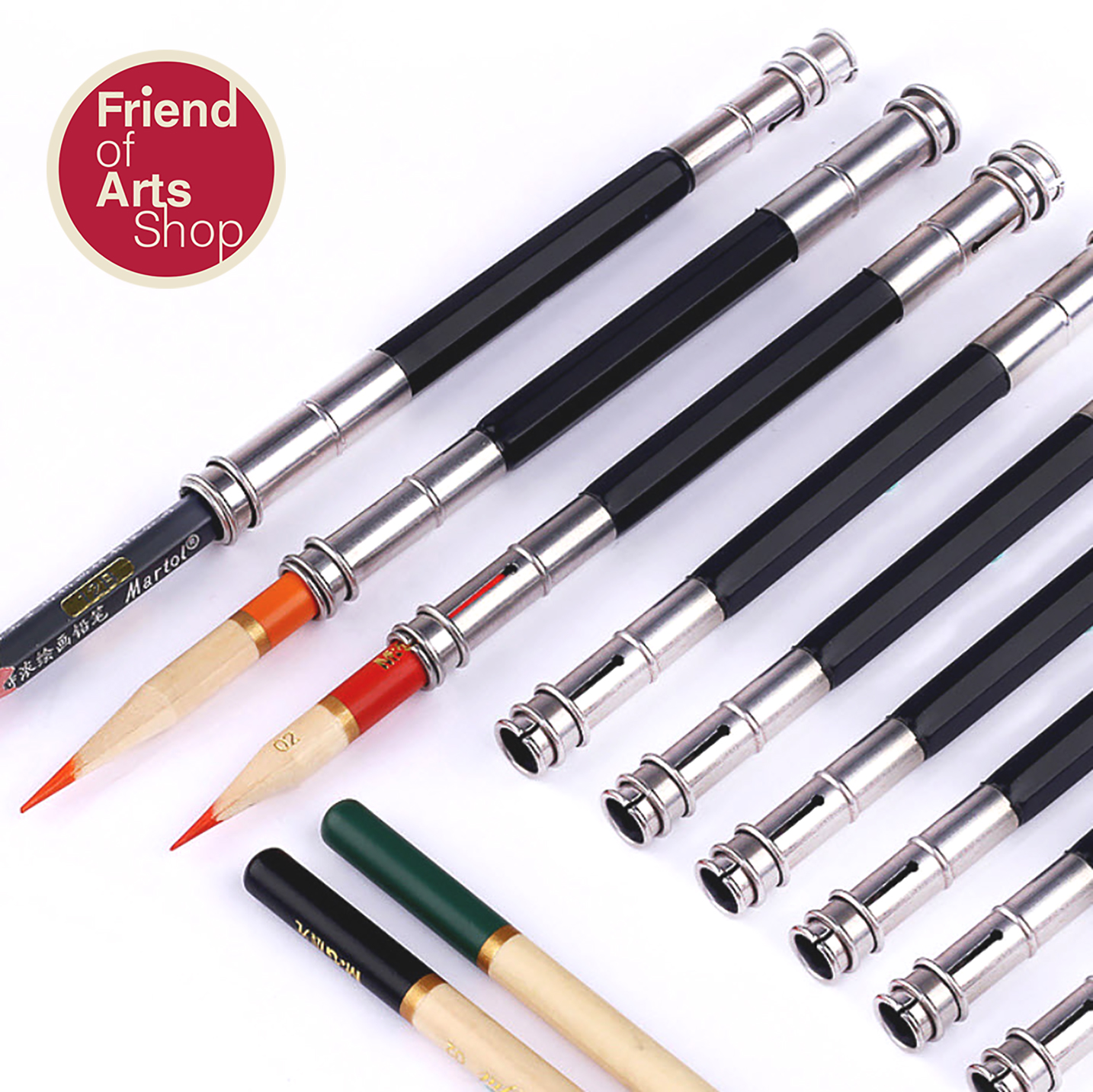 ด้ามต่อดินสอ2หัว ขายแพคละ2ด้าม Duo Head Pencil Extender (2/Pack)