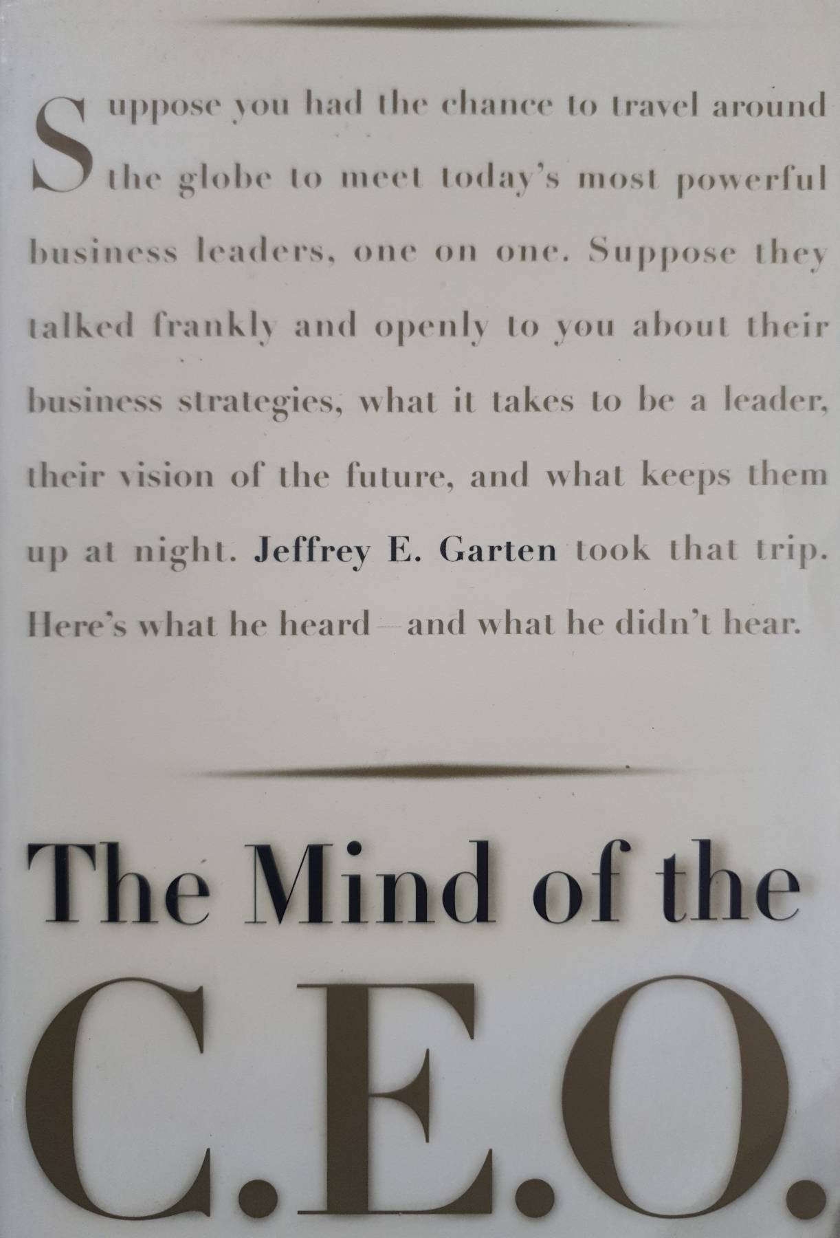 The Mind of the C.E.O.