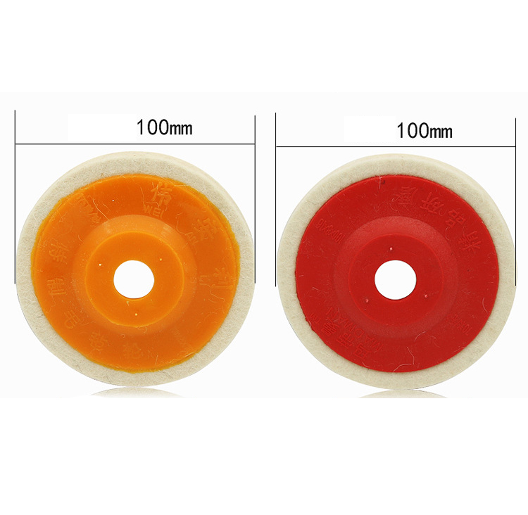 ใบขัดเงาขนแกะ 4 นิ้ว สำหรับการขัดขึ้นเงา โลหะ สแตนเลส [ขายปลีก/ส่ง]