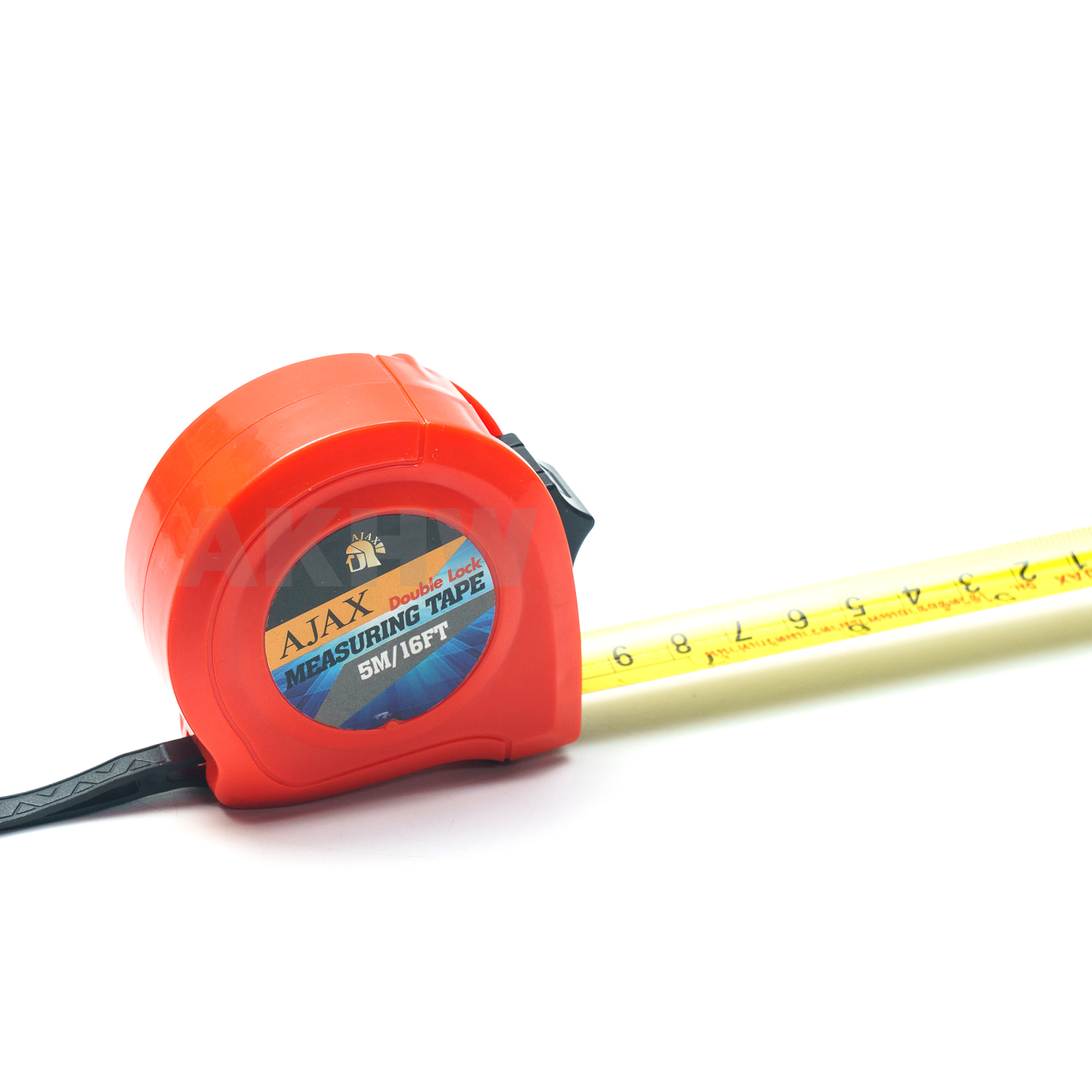 ตลับเมตร 5 เมตร รุ่นดับเบิ้ลล็อค (AJAX) แข็งแรง ทนทาน มีระบบล็อคสายวัดอัตโนมัติ