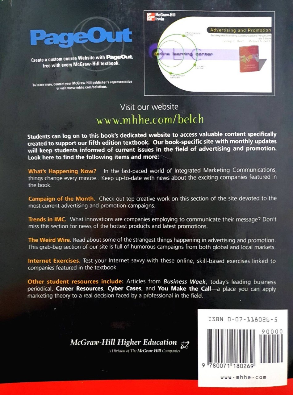 Advertising and Promotion : George E. belch , Michael A. Belch