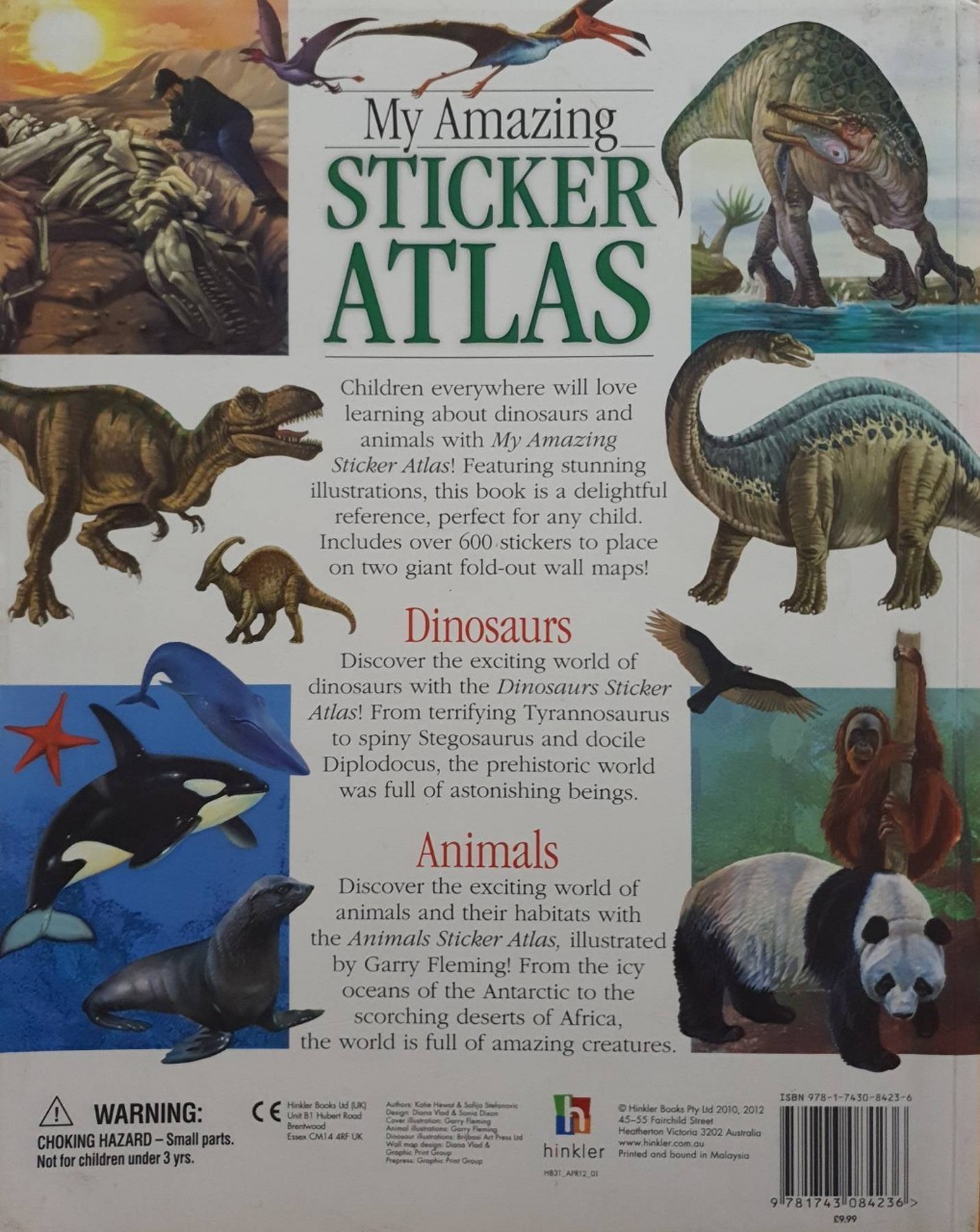My Amazing Sticker Atlas of Dinosaurs an Animals