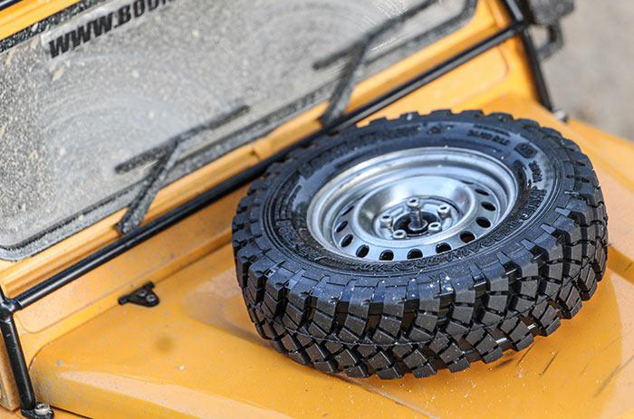 Wheel BEADLOCK 1.9 Inch No.4015 ( 4 ล้อ ) สีเงิน