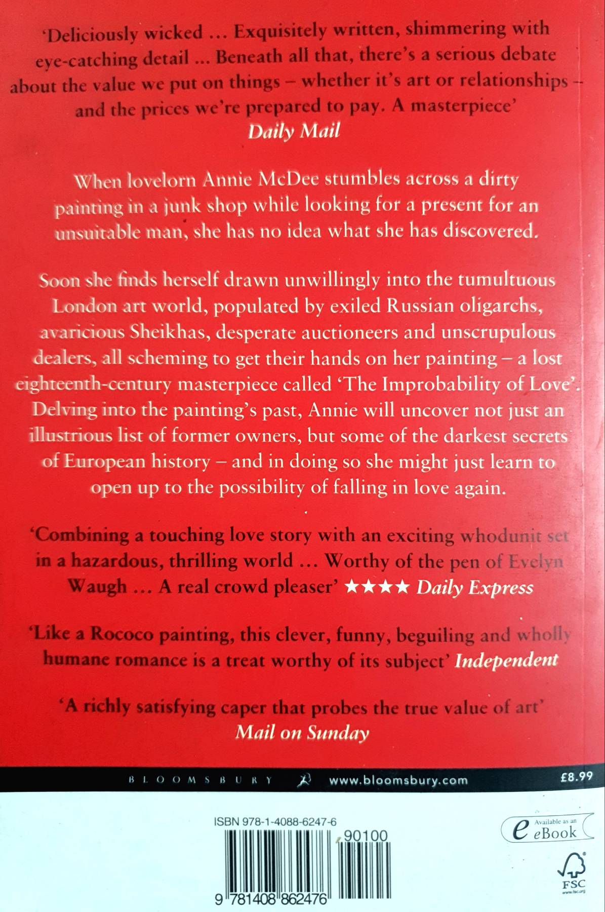 The Improbability of Love: SHORTLISTED FOR THE BAILEYS WOMEN'S PRIZE FOR FICTION by Hannah Rothschild