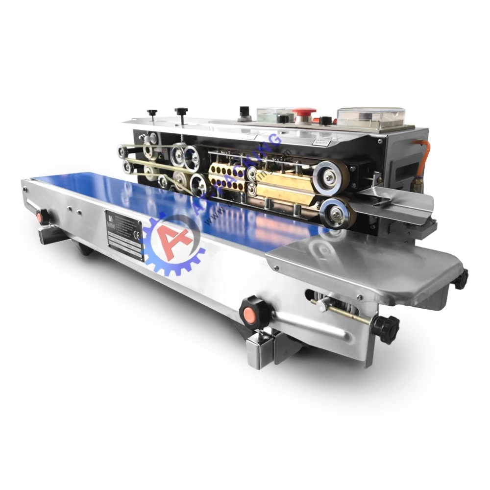 เครื่องซีลสายพานต่อเนื่องเติมในโตรเจน SF-150W แนวนอน (อนาล็อค)