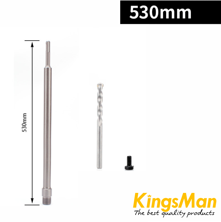 โฮลซอเจาะคอนกรีต KingsMan ฟันคาร์ไบร์ แข็งทนทาน ใช้นาน ใช้กับสว่านโรตารี่ (แยกขายหัวเจาะกับด้ามต่อ)
