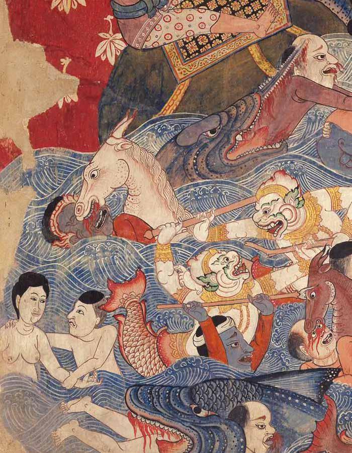 จิตรกรรมฝาผนัง วัดคงคาราม Mural Paintings of Wat Khongkharam