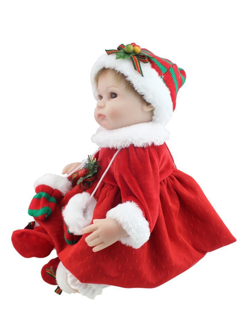 ตุ๊กตาจำลองเด็กทารกชุดคริสต์มาสสีแดงน่ารักน่ากอดChristmas Dress GirL LaDY NPK BRAND