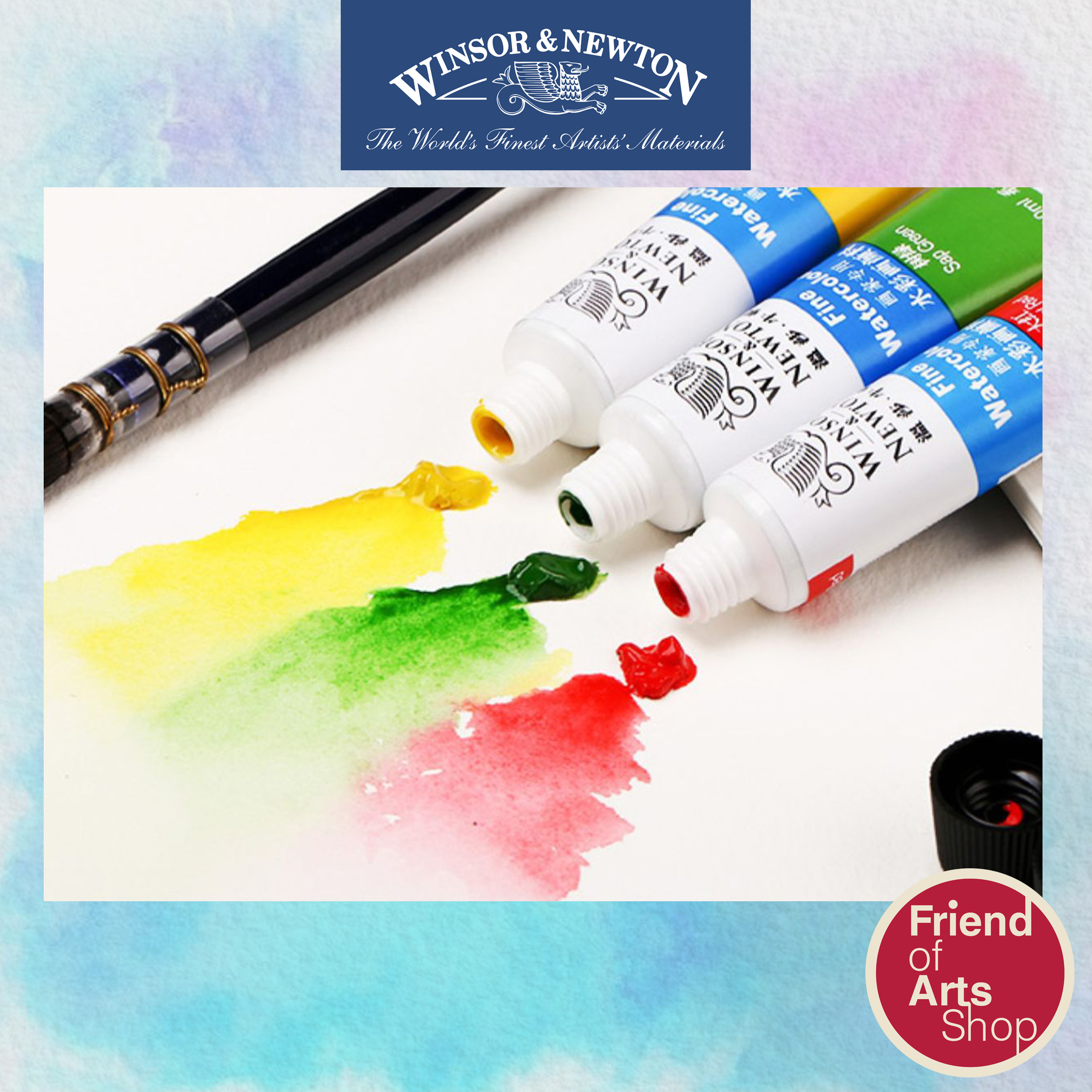 WINSOR & NEWTON สีน้ำ Water Color ชุด18 สี