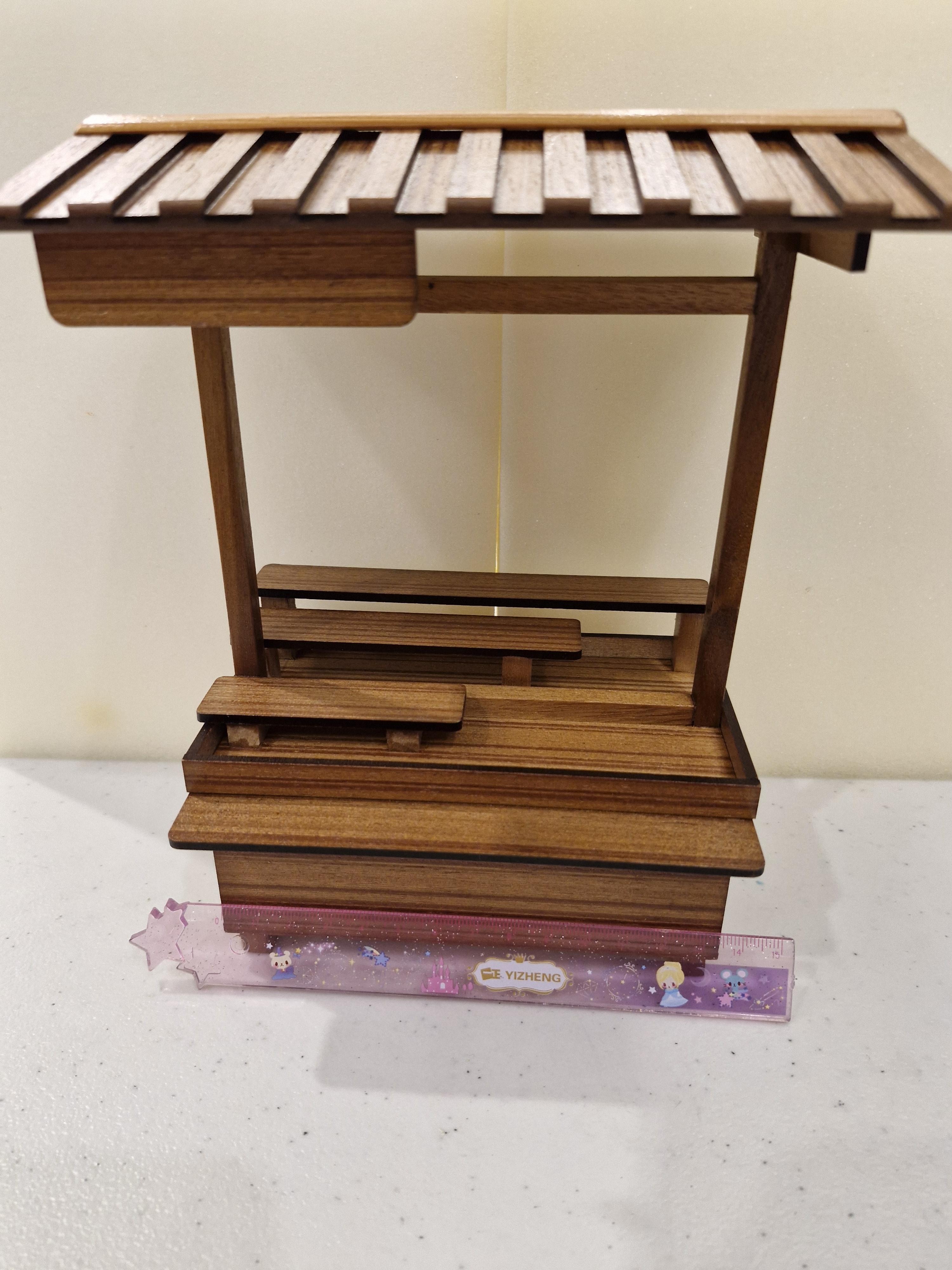 ร้านขายอาหารจิ๋วจำลองงานสะสมdollhouse ตุ๊กตาจิ๋ว อาหาร ของเล่น โมเดล DIY ดินจำลอง มินิ กล่อง ตู้สูง