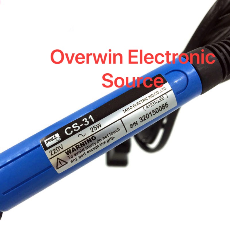 CS-31 เทอร์โมหัวแร้งไฟฟ้า 220-240 โวลต์ 25 วัตต์ ด้วยคมปลายเชื่อมสำหรับความแม่นยำ PCB บัดกรีการดำเนินงานเครื่องมือ
