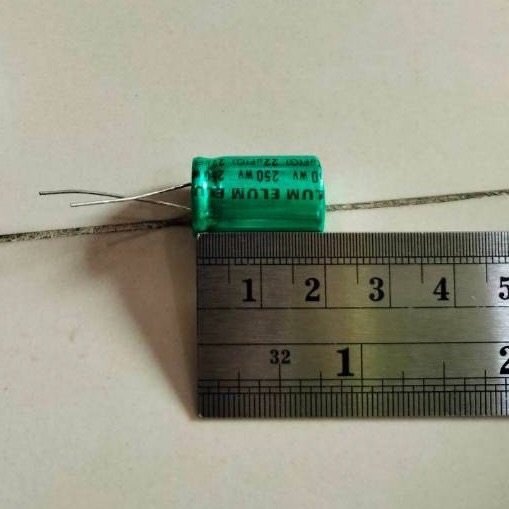 22UF 250V NP ELUM (1ชุด2ตัว)