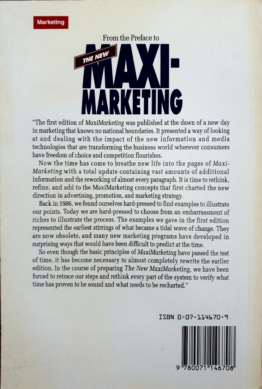 The New Maxi Marketing / Stan Rapp Thomas L.Collins