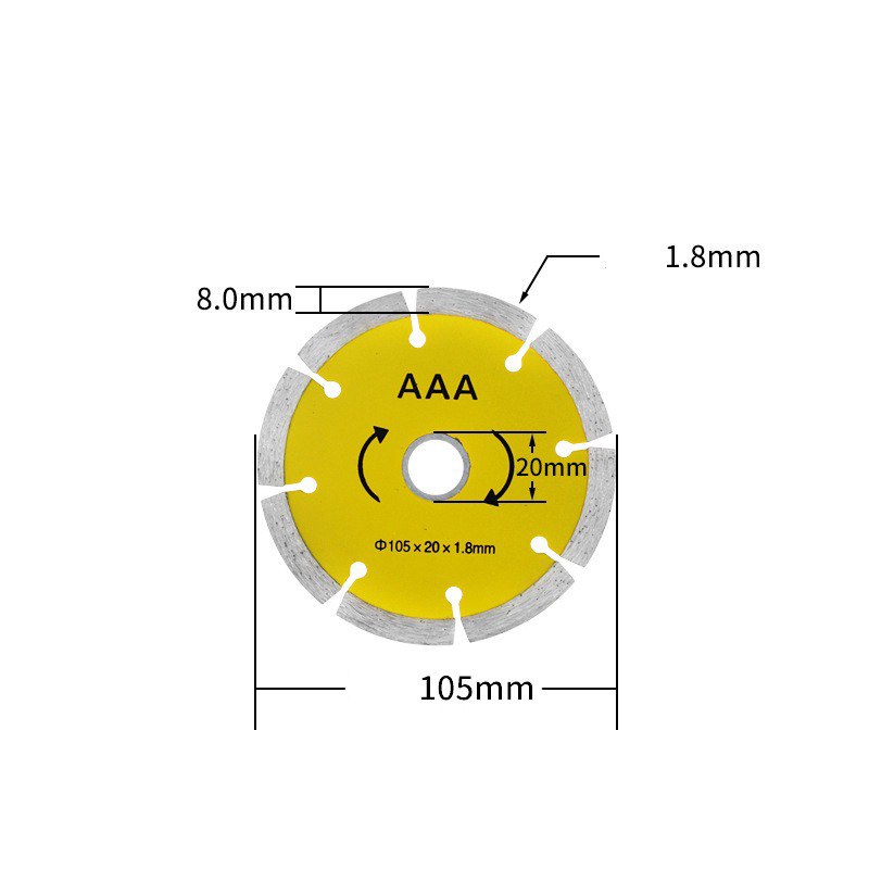ใบตัดกระเบื้อง ใบตัดคอนกรีต/ตัดปูน สีเหลือง 4 นิ้ว/ 7นิ้ว / 9 นิ้ว ยี่ห้อ KingsMan [ขายปลีก/ส่ง]