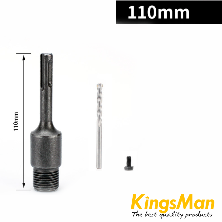 โฮลซอเจาะคอนกรีต KingsMan ฟันคาร์ไบร์ แข็งทนทาน ใช้นาน ใช้กับสว่านโรตารี่ (แยกขายหัวเจาะกับด้ามต่อ)