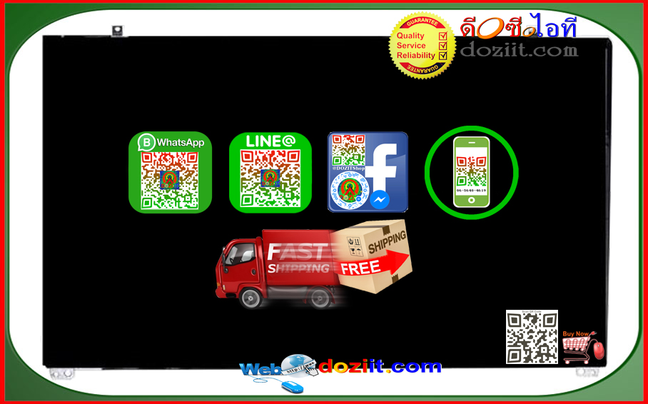 จอโน๊ตบุ๊ค Samsung NP-300E5A,NP-300E5C,NP-305E5A - LTN156AT19 LCD Screen 1366x768 HD (LVDS, 40pins) LED Panel