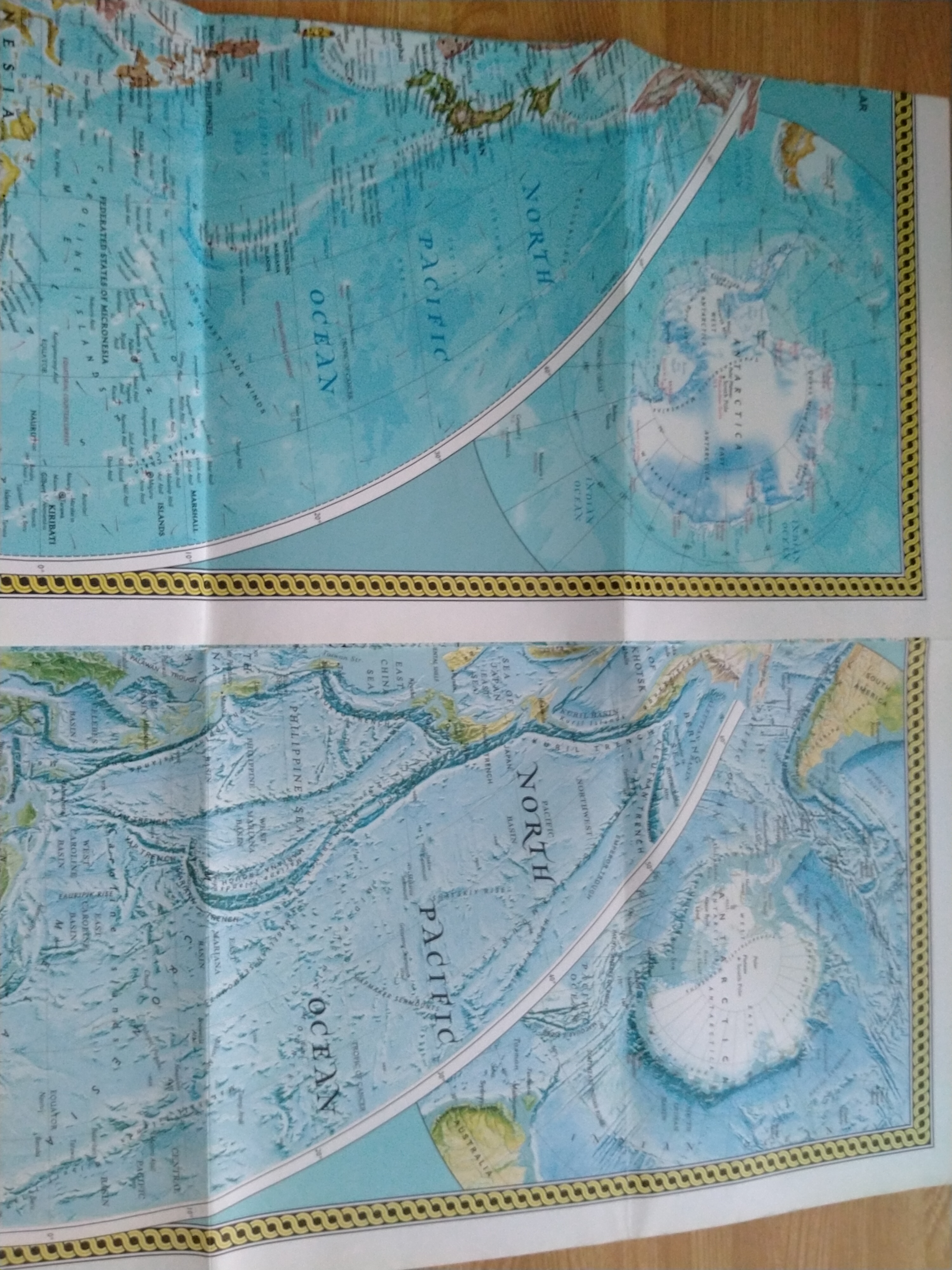 NATIONAL GEOGRAPHIC MAPS THE WORLD PHYSICAL