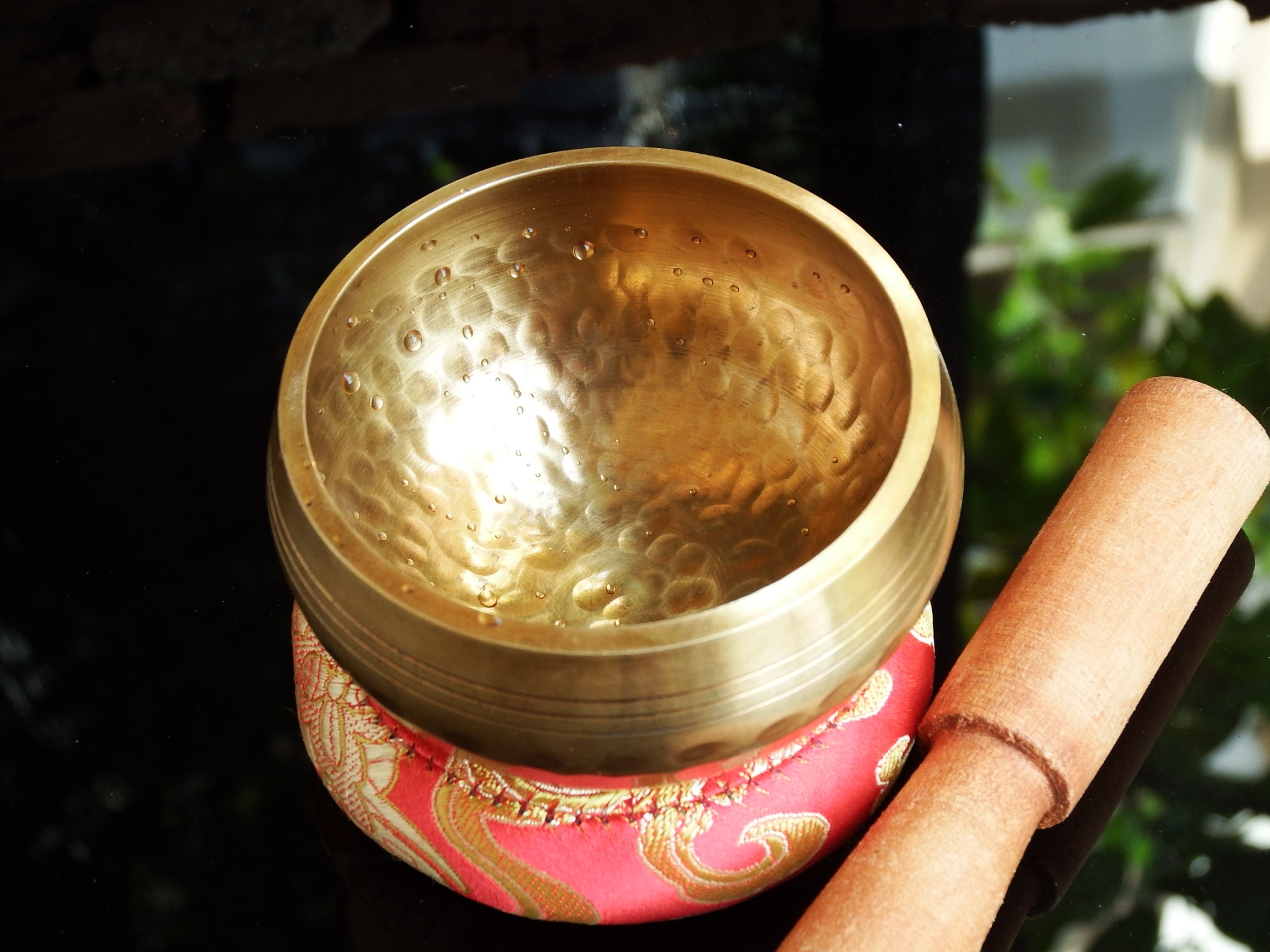 ขันทิเบต(ทองเหลือง) Tibetan Singing Bowl งานทำมือโดยช่างฝีมือชาวเนปาล (8 cm.)