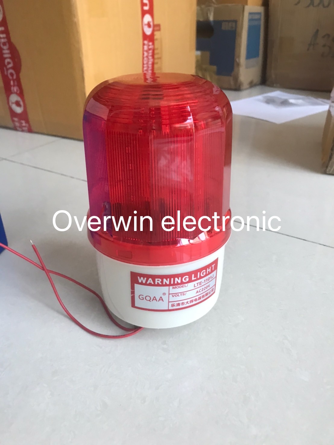 สัญญาณไฟพร้อมเสียงแจ้งเตือน LED warning light sound and light alarm 220V สินค้าพรีออเดอร์