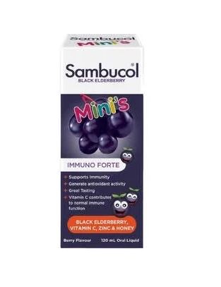 Sambucol Black Elderberry Mini's Liquid 120 ml