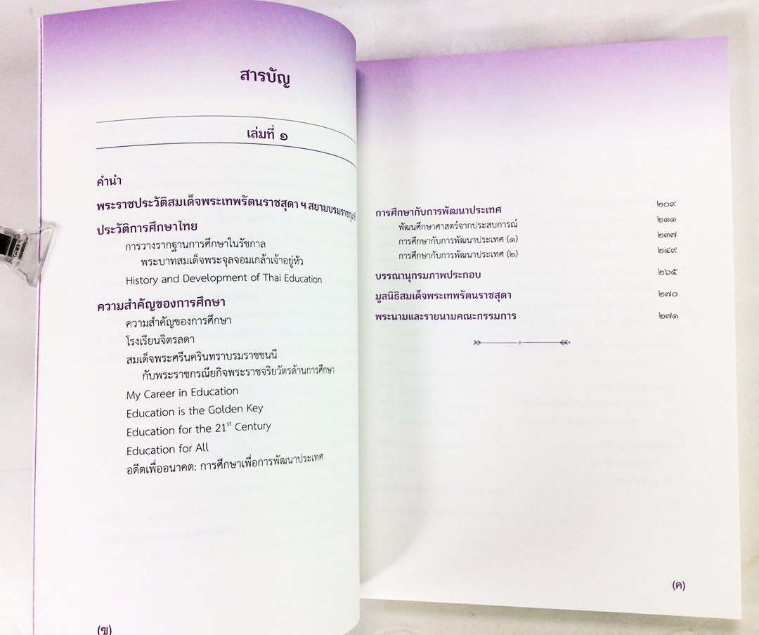 รวมปาฐกถาพระราชนิพนธ์ สมเด็จพระเทพรัตนราชสุดาฯ การศึกษากับการพัฒนา เล่ม 1-3 ชุดกล่อง หนังสือ พระราชนิพนธ์