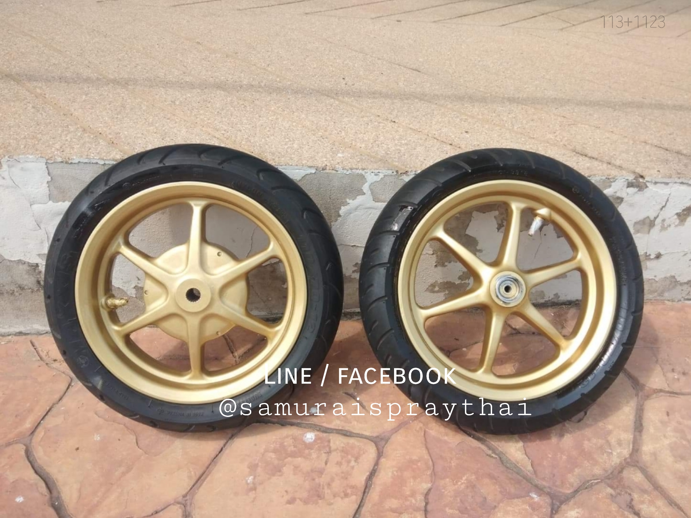 สีสเปรย์สีทองประกายซามูไร 40/1123 สีเมทัลลิก Sparkling Gold Metallic color SAMURAI spray - 400ml