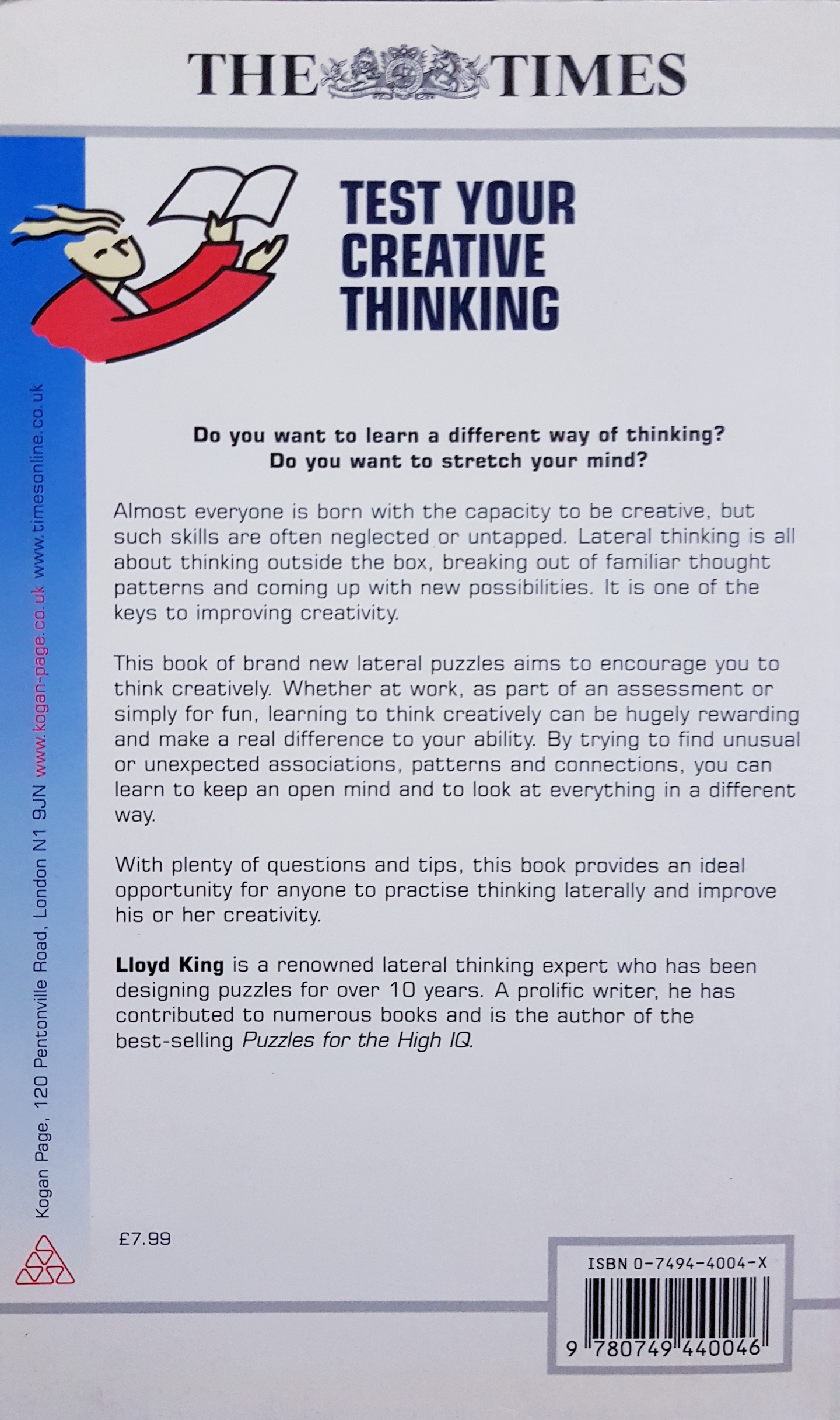Test Your Creative Thinking.. Lloyd King
