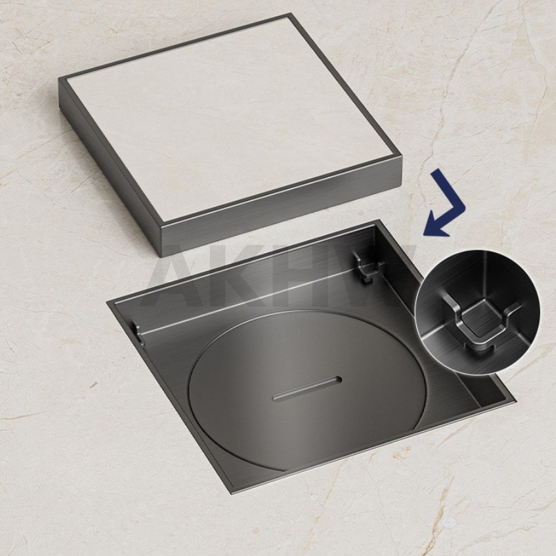 ฝาดูดส้วม/คลีนเอาท์ แบบเหลี่ยมมีฝาปิด KingsMan สแตนเลสทั้งชิ้น SUS304 แบบหนา แข็งแรง ไม่เป็นสนิม [ขายปลีก/ส่ง]